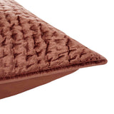Bari Terracotta Velvet Quilt Collection - Ornate Home