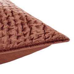 Bari Terracotta Velvet Quilt Collection - Ornate Home