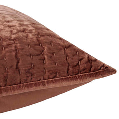 Bari Terracotta Velvet Quilt Collection - Ornate Home