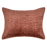Bari Terracotta Velvet Quilt Collection - Ornate Home