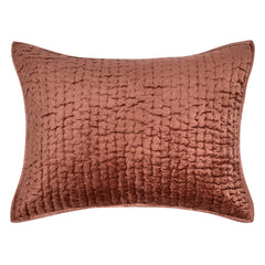 Bari Terracotta Velvet Quilt Collection - Ornate Home
