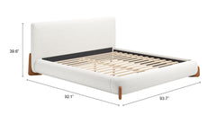 Baris Ivory King Bed - Ornate Home