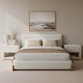 Baris Ivory Queen Bed - Ornate Home