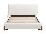 Baris Ivory Queen Bed - Ornate Home