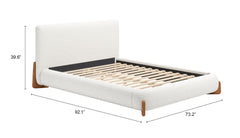 Baris Ivory Queen Bed - Ornate Home
