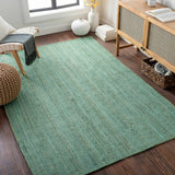 Barksdale Green Hand Woven Jute - Clearance - Ornate Home