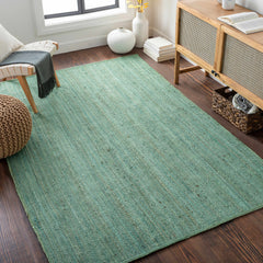 Barksdale Green Hand Woven Jute - Clearance - Ornate Home