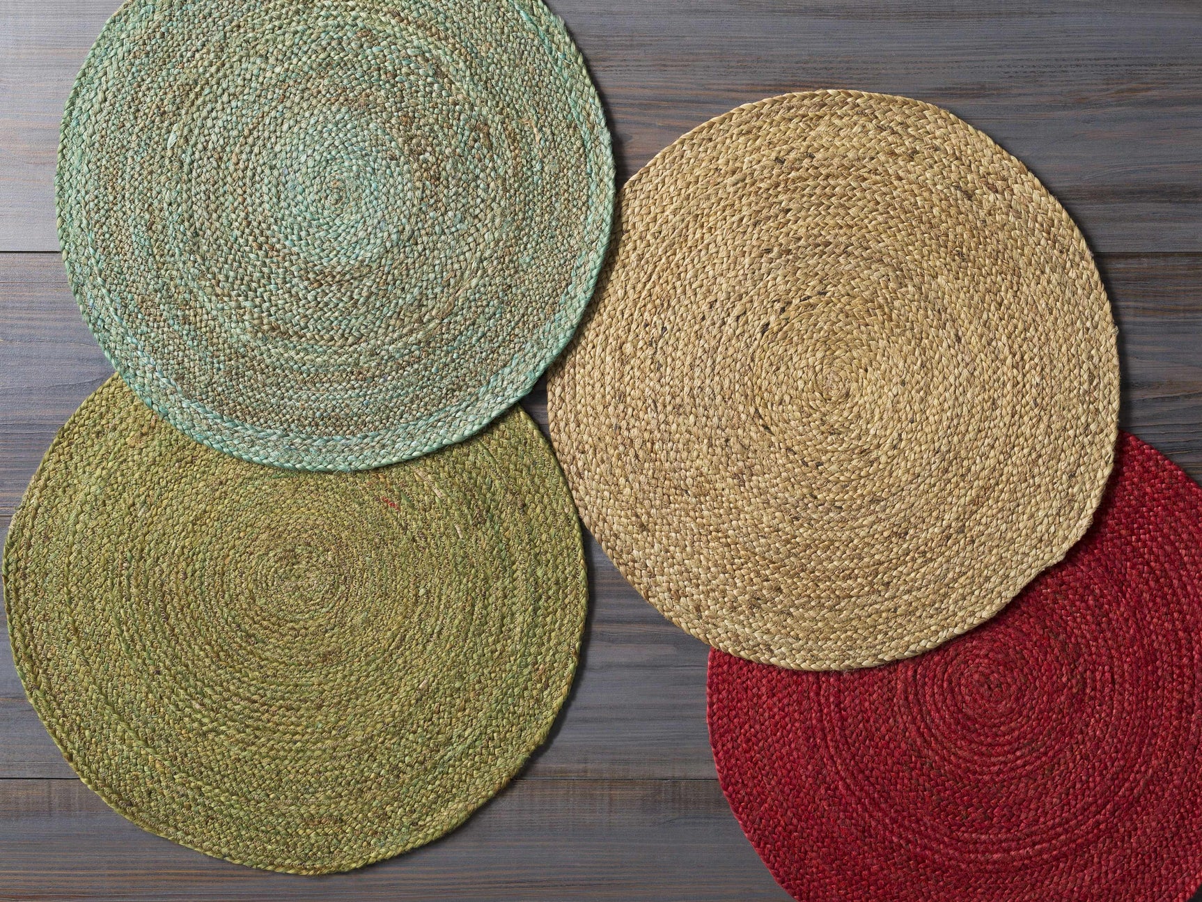 Barksdale Green Hand Woven Jute - Clearance - Ornate Home