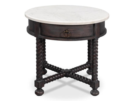 Barley Brown Side Table - Ornate Home