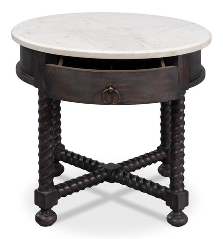 Barley Brown Side Table - Ornate Home