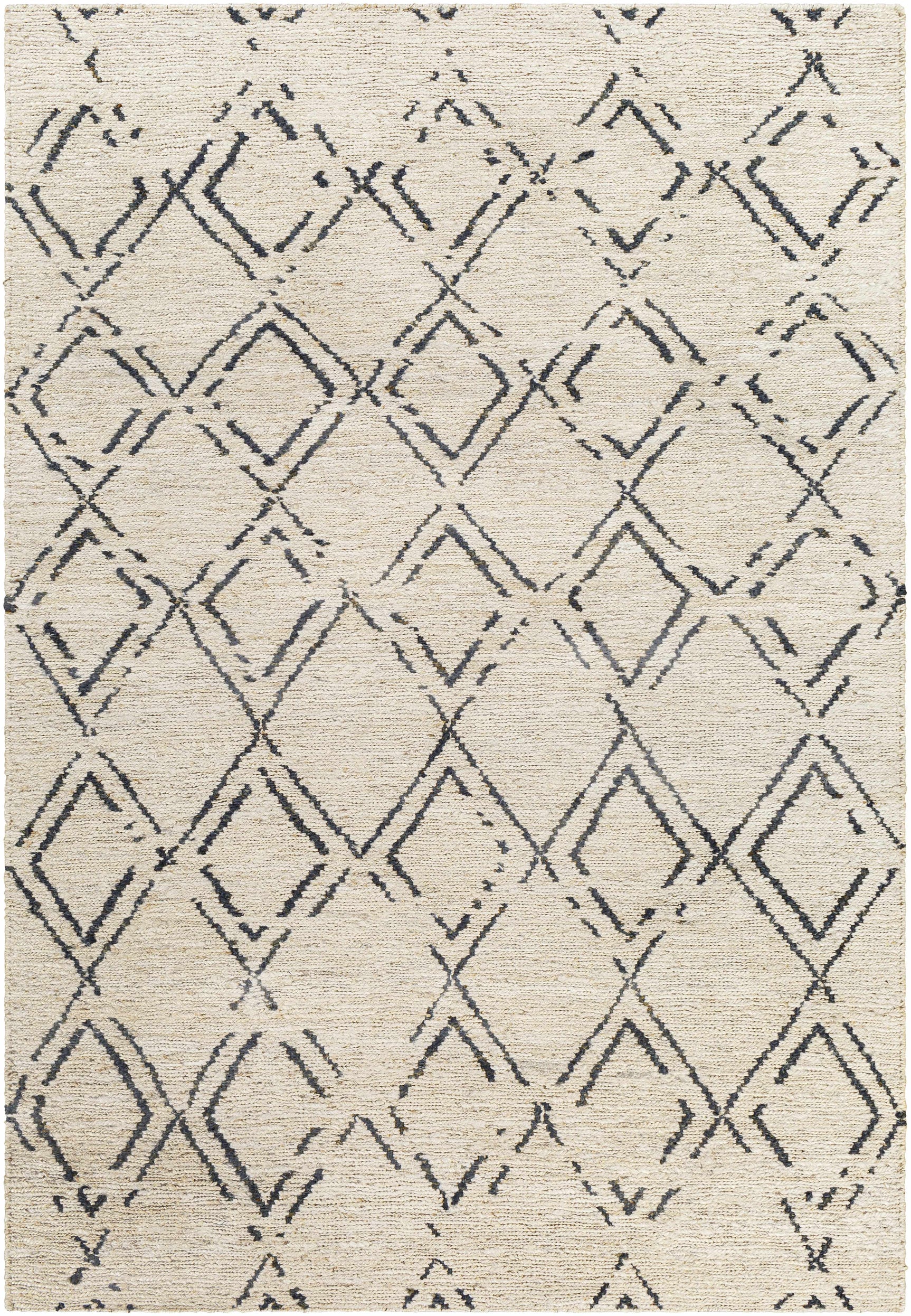 Barlig Beige Trellis Jute Carpet - Clearance - Ornate Home