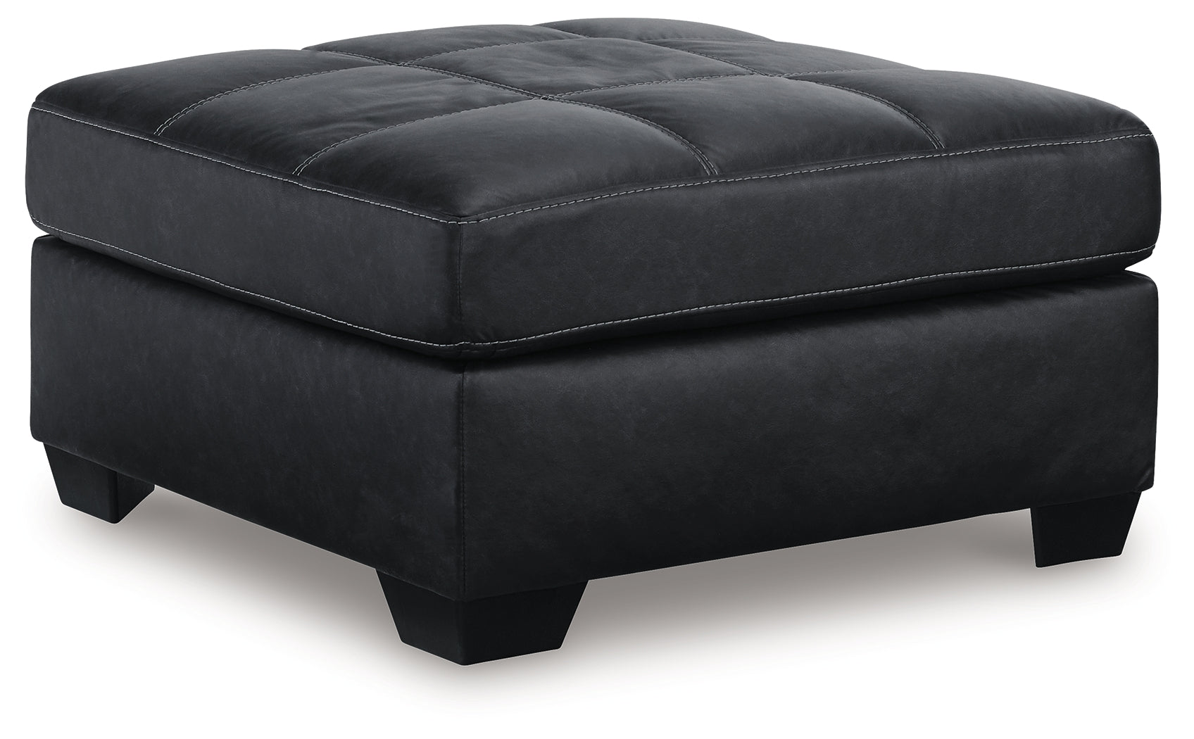 Barlin Mills Carbon Loveseat and Oversized Ottoman (Online Special Price) - Ornate Home