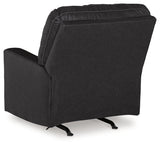 Barlin Mills Carbon Recliner and Oversized Accent Ottoman (Online Special Price) - Ornate Home