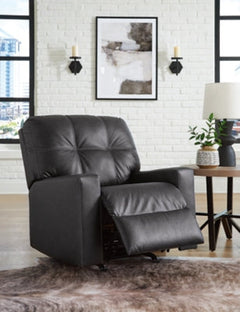 Barlin Mills Dark Gray Recliner - Ornate Home