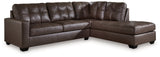 Barlin Mills Umber 2-Piece Sectional with RAF Chaise - Ornate Home