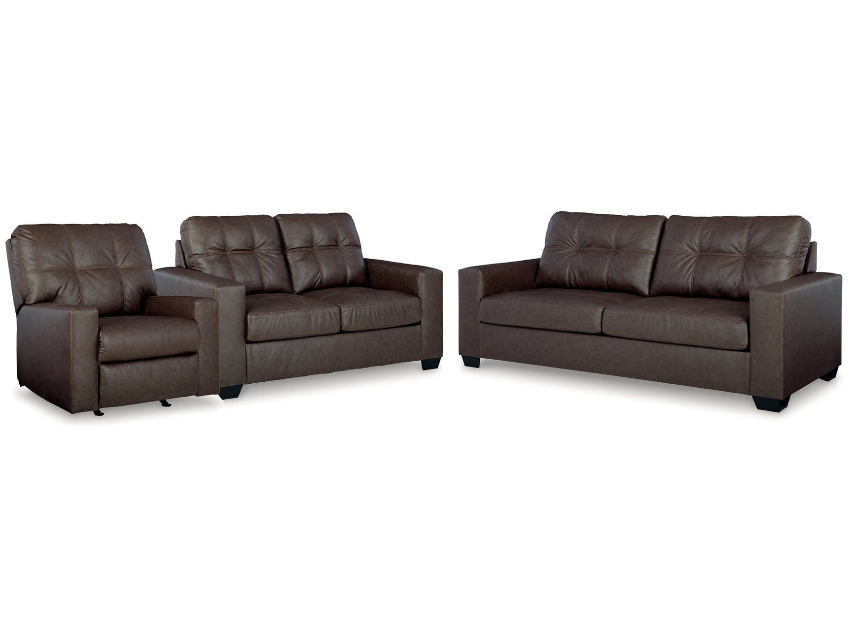 Barlin Mills Umber Sofa & Loveseat & Recliner (Online Special Price) - Ornate Home