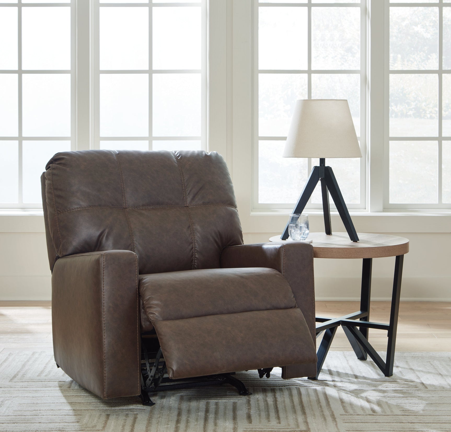 Barlin Mills Umber Sofa and Recliner (Online Special Price) - Ornate Home