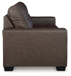 Barlin Mills Umber Sofa and Recliner - Ornate Home