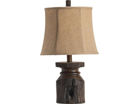 Barn Post Brown Accent Lamp (Set of 4) - Ornate Home