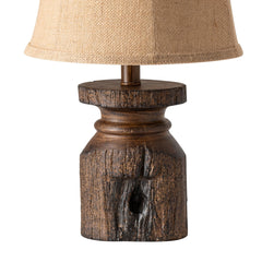 Barn Post Brown Accent Lamp (Set of 4) - Ornate Home