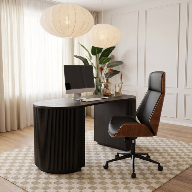 Barnaby Black Desk - Ornate Home