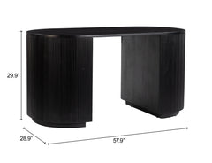 Barnaby Black Desk - Ornate Home