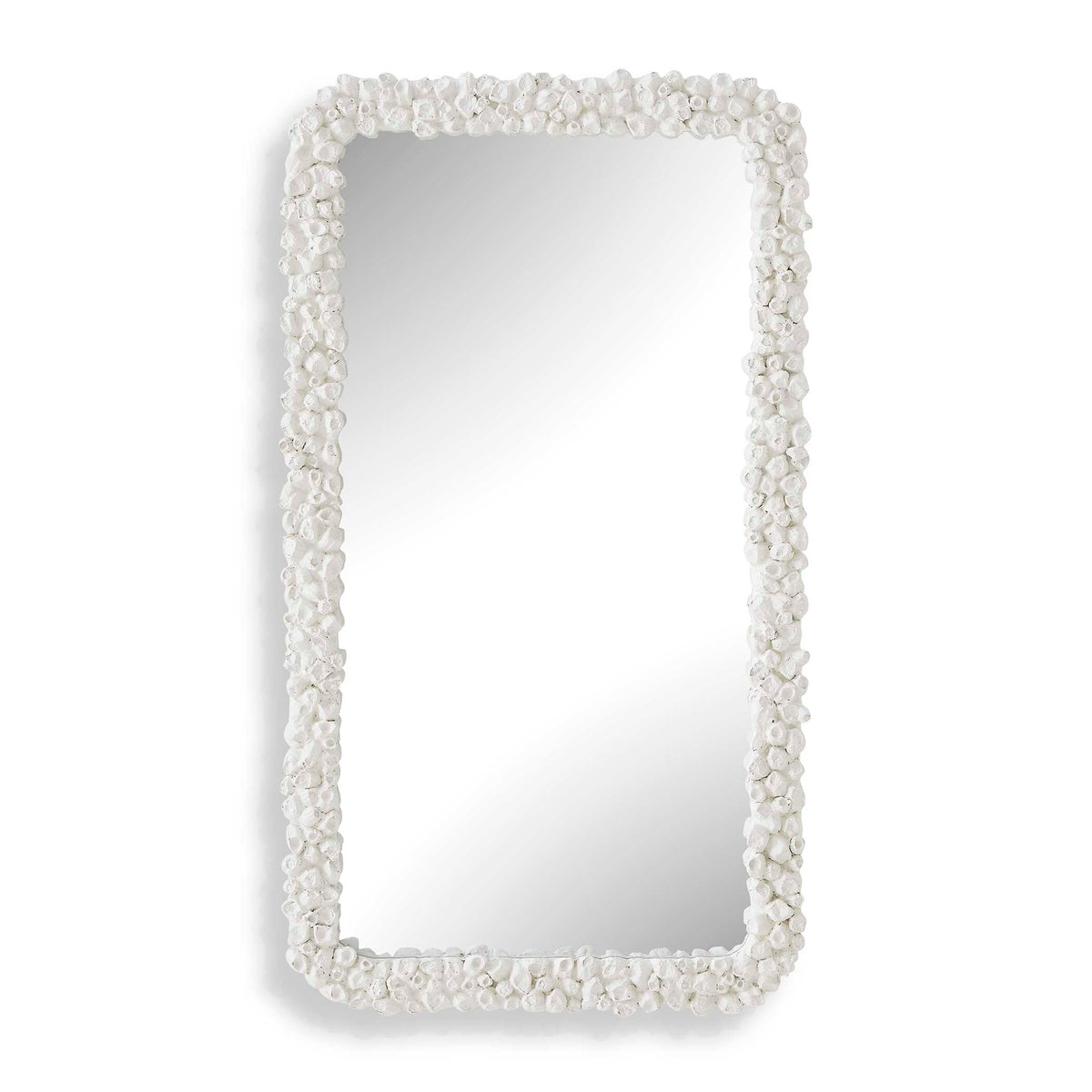 Barnacle White Rectangular Mirror - Ornate Home