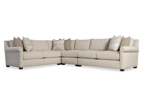 Barnes Beige/Tan Fabric Sectional - Ornate Home