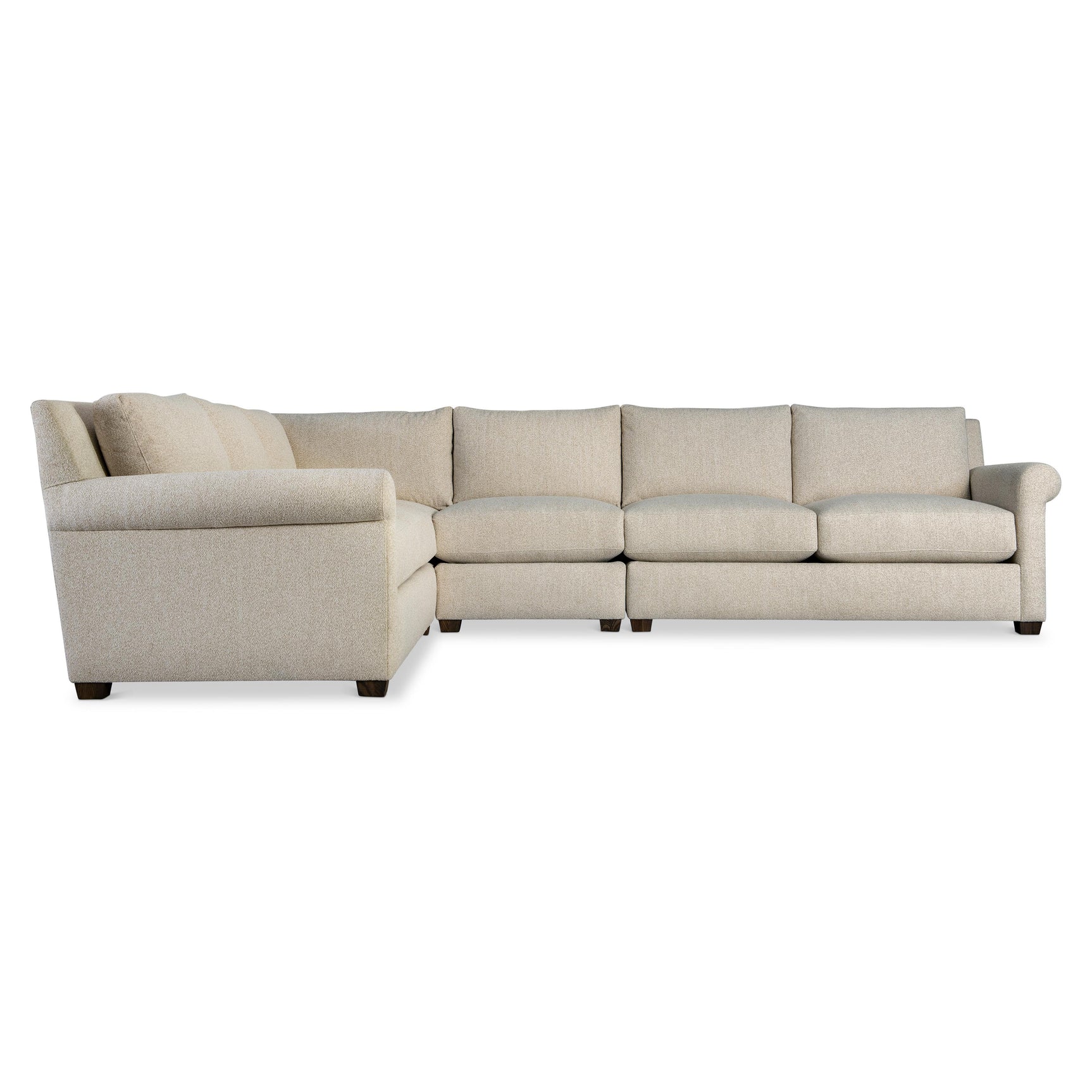 Barnes Beige/Tan Fabric Sectional - Ornate Home