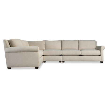 Barnes Beige/Tan Fabric Sectional - Ornate Home