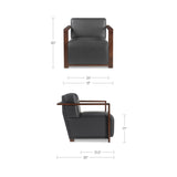 Barnes Black Accent Chair - Ornate Home