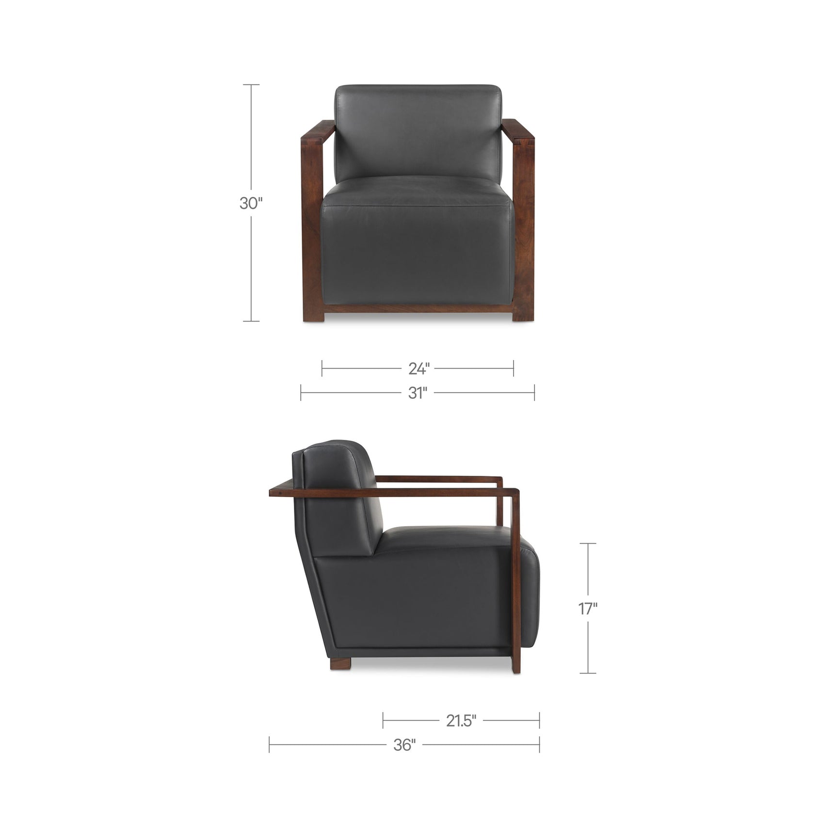 Barnes Black Accent Chair - Ornate Home