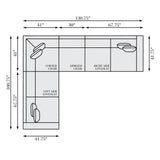 Barnes Java - Cerused Sectional - Ornate Home