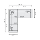Barnes Java - Cerused Sectional - Ornate Home