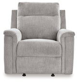 Barnsana Ash Micro Chenille Power Recliner (Online Special Price) - Ornate Home