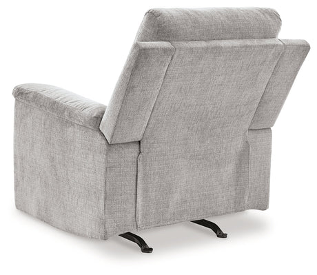 Barnsana Ash Micro Chenille Power Recliner - Ornate Home