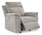 Barnsana Ash Micro Chenille Power Reclining Living Room Set / 3pc - Ornate Home