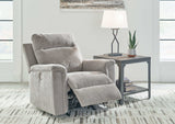 Barnsana Ash Micro Chenille Power Reclining Living Room Set / 3pc - Ornate Home