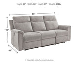 Barnsana Ash Power Reclining Sofa, Loveseat and Recliner - Ornate Home
