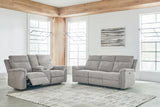 Barnsana Ash Power Reclining Sofa, Loveseat and Recliner - Ornate Home