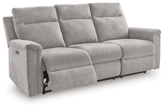 Barnsana Ash Power Reclining Sofa, Loveseat and Recliner - Ornate Home