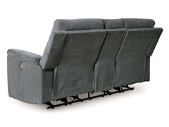 Barnsana Gravel Micro Chenille Power Reclining Living Room Set / 3pc - Ornate Home