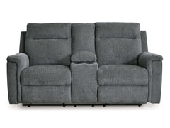 Barnsana Gravel Micro Chenille Power Reclining Living Room Set / 3pc - Ornate Home