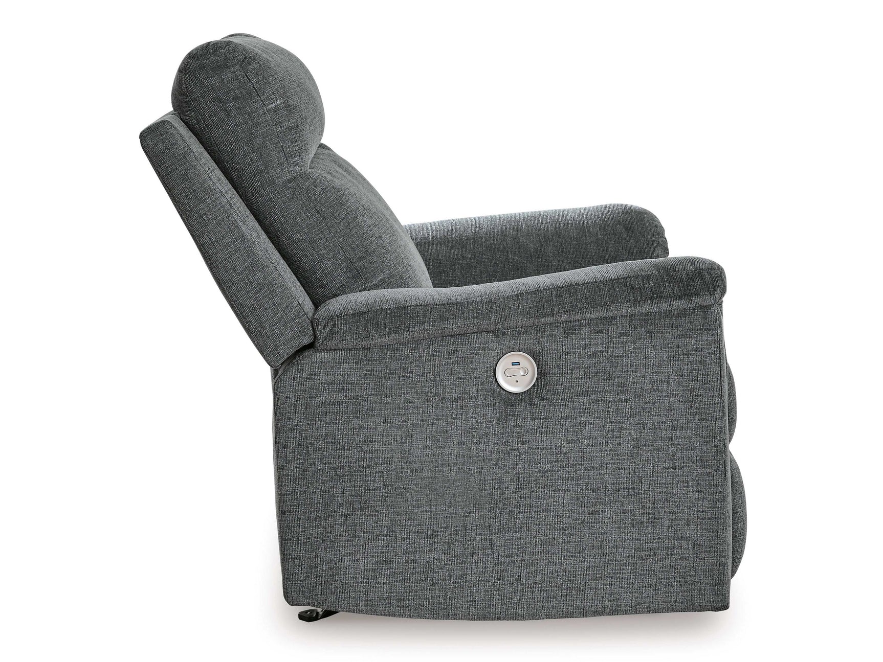 Barnsana Gravel Micro Chenille Power Reclining Living Room Set / 3pc - Ornate Home