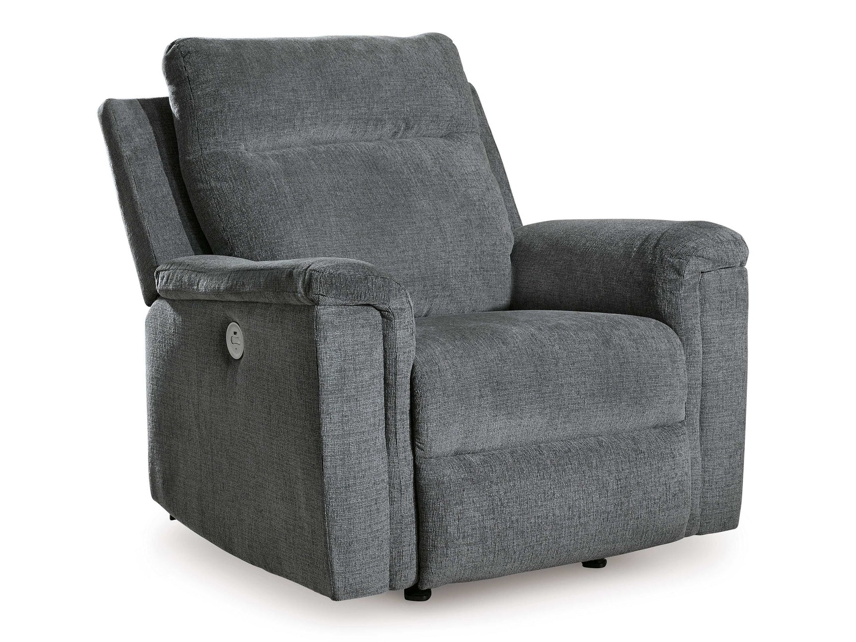 Barnsana Gravel Micro Chenille Power Reclining Living Room Set / 3pc - Ornate Home