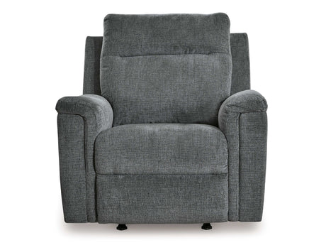 Barnsana Gravel Micro Chenille Power Reclining Living Room Set / 3pc - Ornate Home