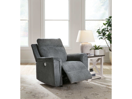 Barnsana Gravel Micro Chenille Power Reclining Living Room Set / 3pc - Ornate Home