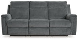 Barnsana Gravel Power Reclining Sofa and Loveseat - Ornate Home