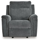 Barnsana Gravel Power Reclining Sofa, Loveseat and Recliner - Ornate Home