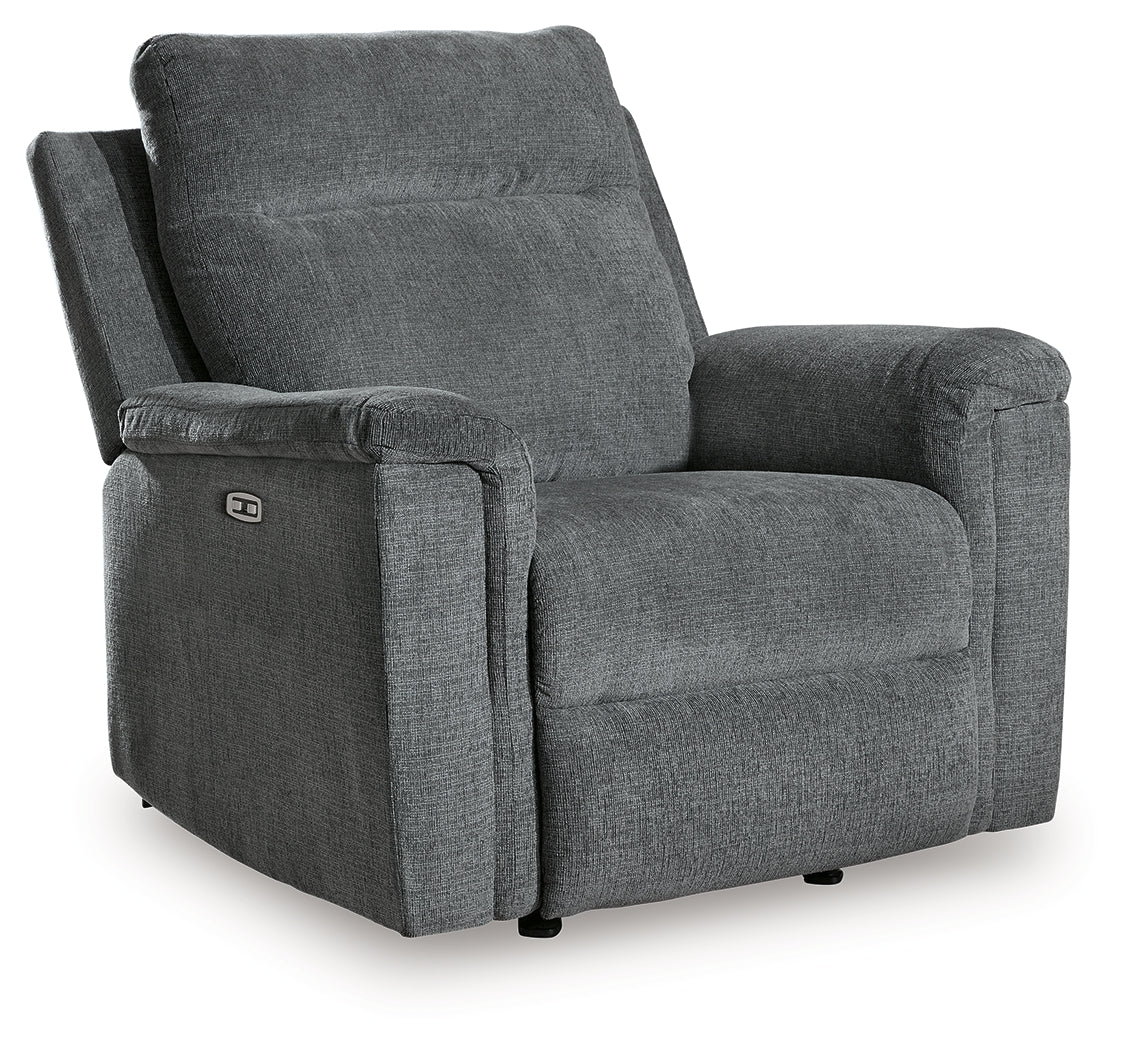 Barnsana Gravel Power Reclining Sofa, Loveseat and Recliner - Ornate Home